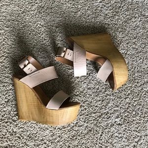 Steve Madden wedges tan size 8